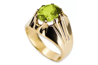 Vintage craft  Žlutý peridot 14k žluté zlato vrc016y